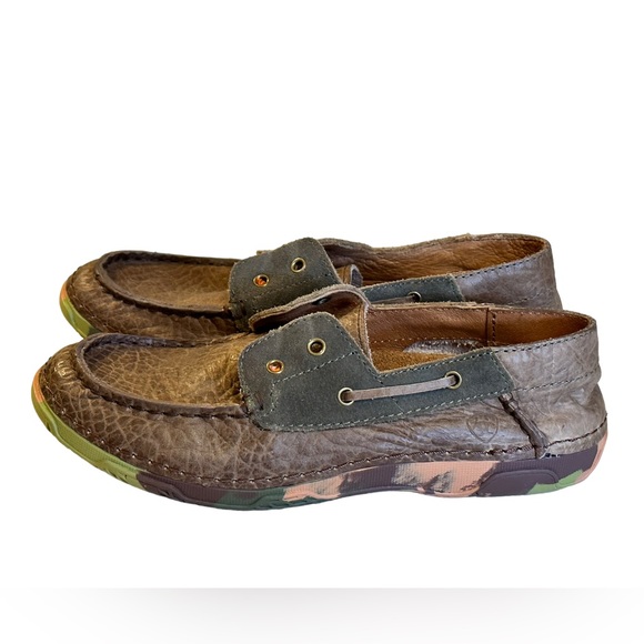 Ariat Shoes Ariat Kids Caldwell Earth Camo Boat Shoes Size 3 Poshmark